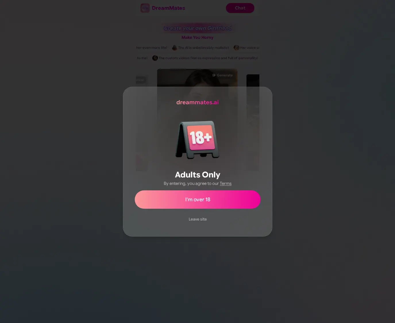 A Review Screenshot of DreamMates