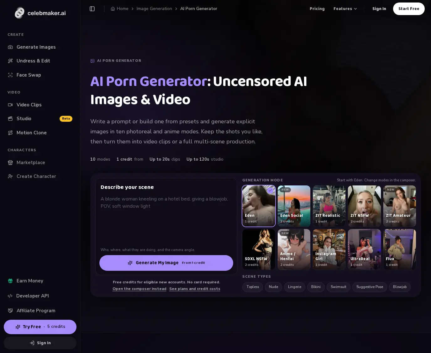 A Review Screenshot of CelebMaker AI